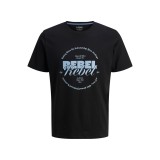 JJ REBEL JREBGRAY TEE SS CREW NECK 12282381-BLACK Black Image 0