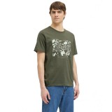 JJ REBEL BOX TEE SS CREW NECK 12271146-BEETLE OLIVE Image 