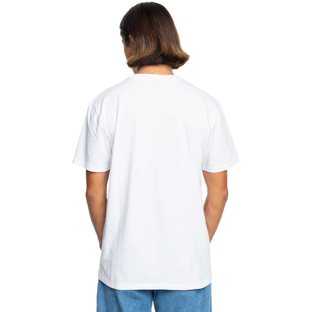 QUIKSILVER QS OUTLINE MOUNTAINS SS EQYZT07897-WBB0 Λευκό