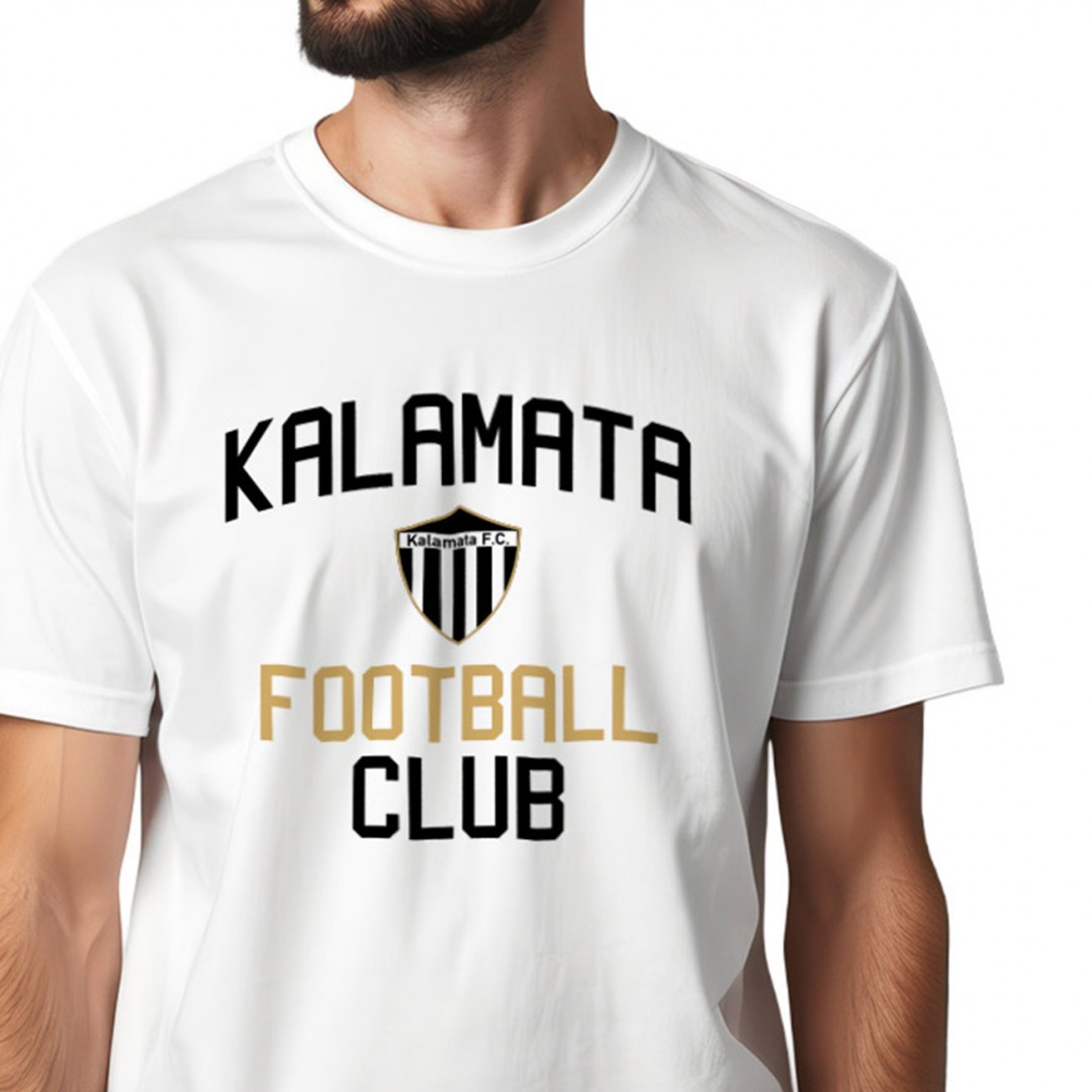 KALAMATA FC 125KMSS-3003-091 Λευκό