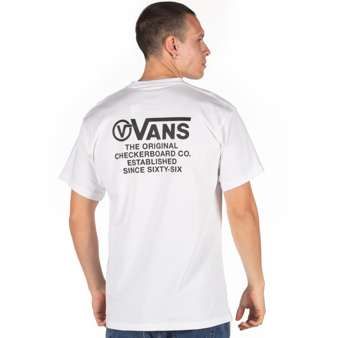 VANS DISTORTION TYPE T-SHIRT VA49PVWHT-WHT Λευκό