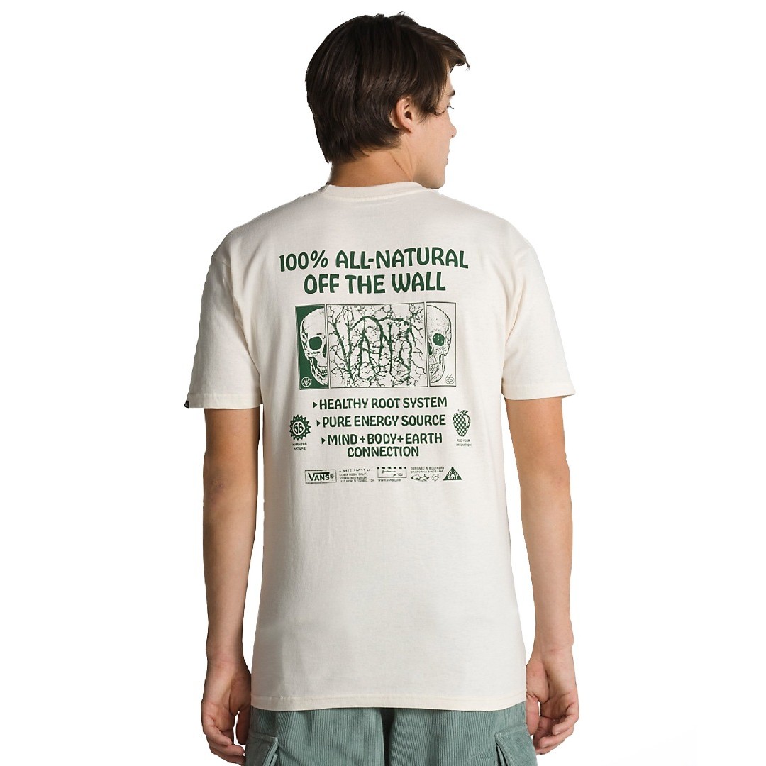 VANS ALL NATURAL MIND SS TEE VN00003W3KS-3KS Ecru