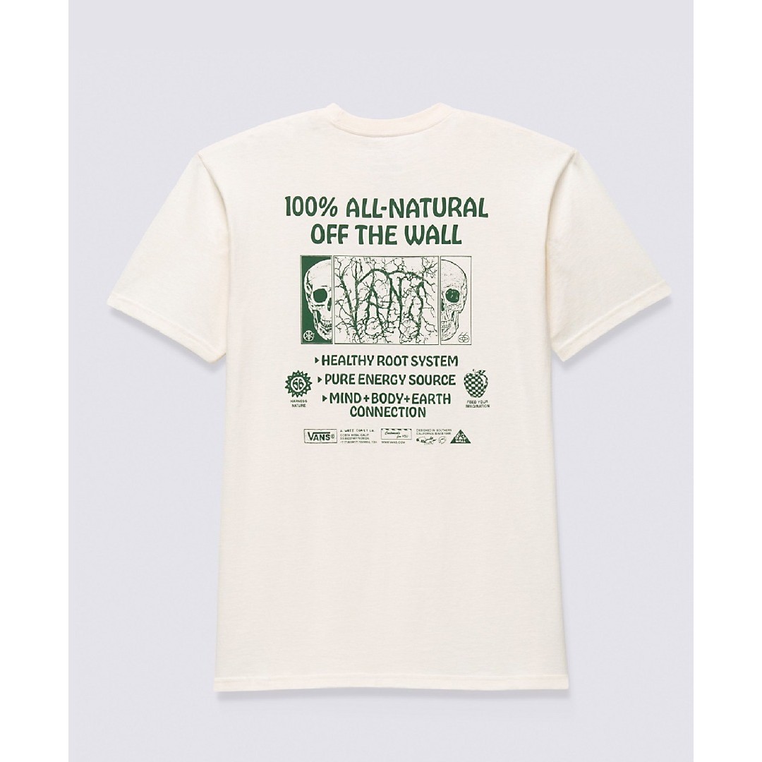 VANS ALL NATURAL MIND SS TEE VN00003W3KS-3KS Ecru