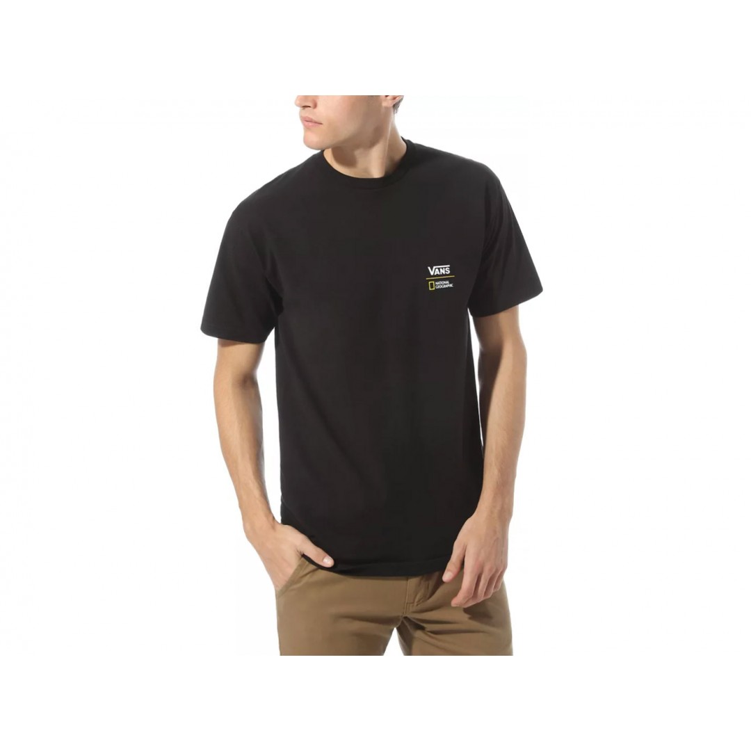 VANS X NATIONAL GEOGRAPHIC GLOBE T-SHIRT VA4MSHBLK-BLK Black