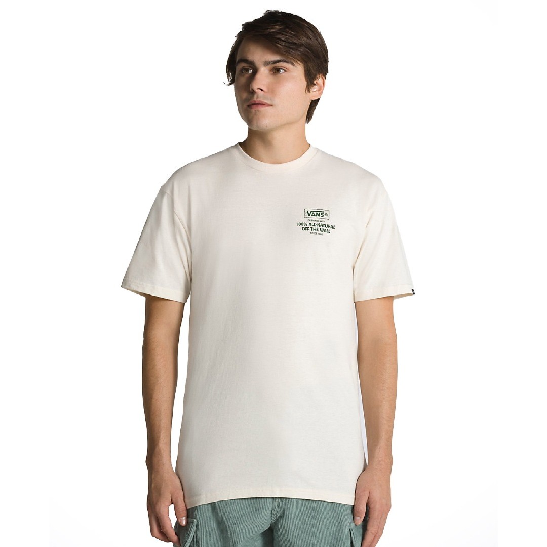 VANS ALL NATURAL MIND SS TEE VN00003W3KS-3KS Ecru
