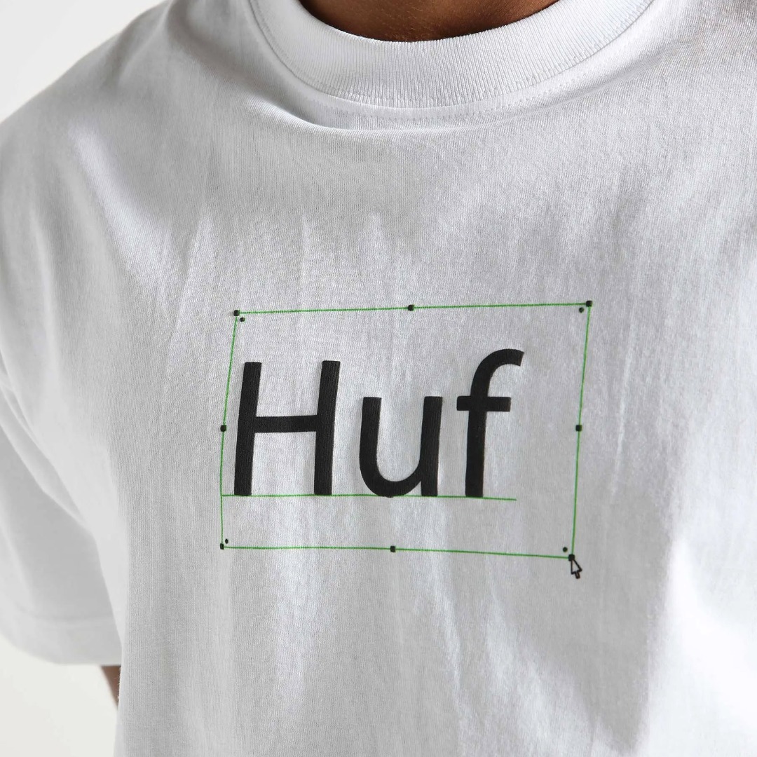 HUF DEADLINE S/S TEE TS02192-WHITE White