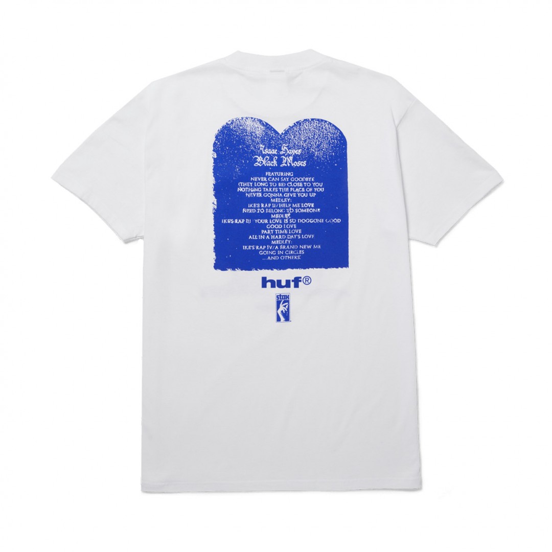 HUF BLACK MOSES S/S HEAVYWEIGHT TEE TS02541-WHITE White