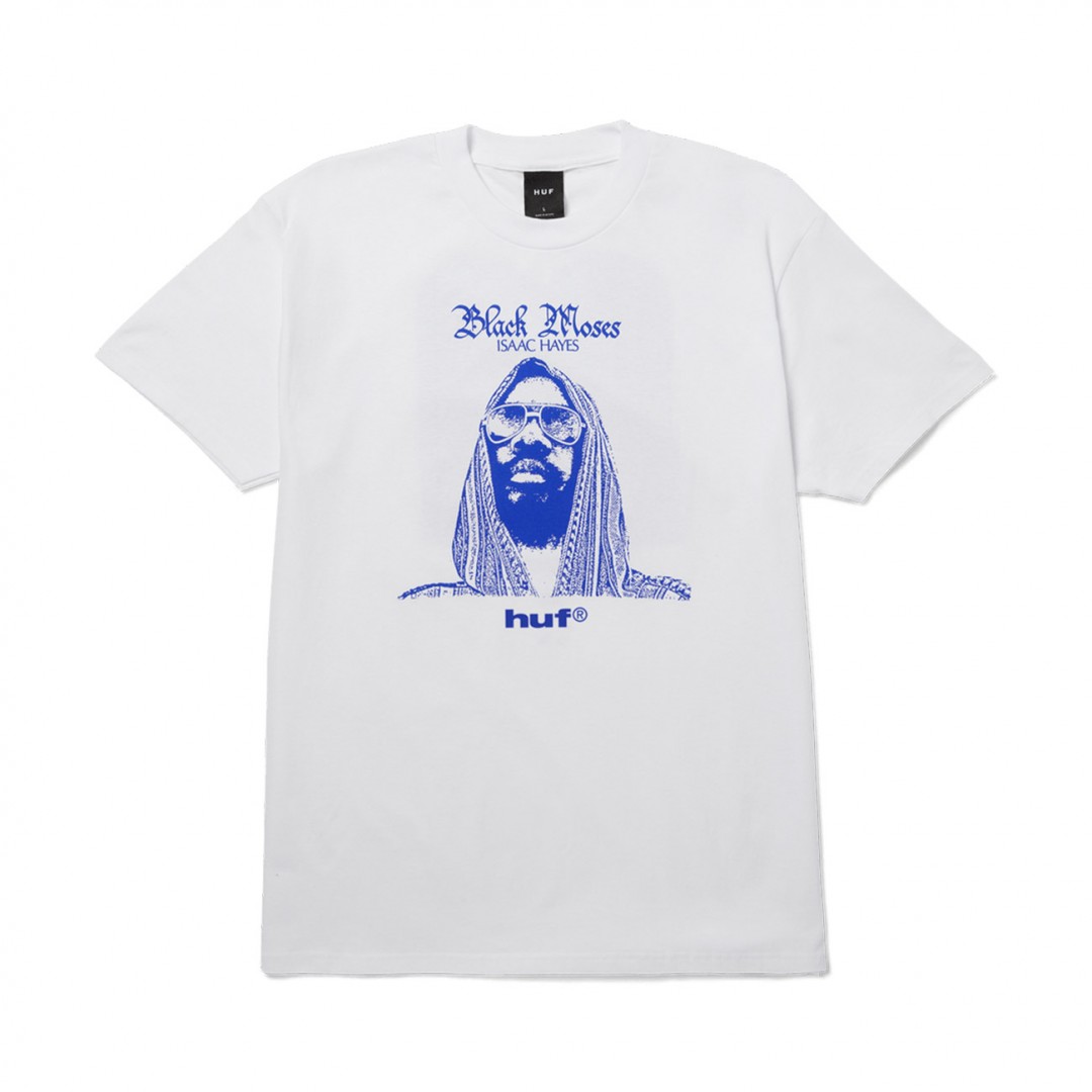 HUF BLACK MOSES S/S HEAVYWEIGHT TEE TS02541-WHITE White