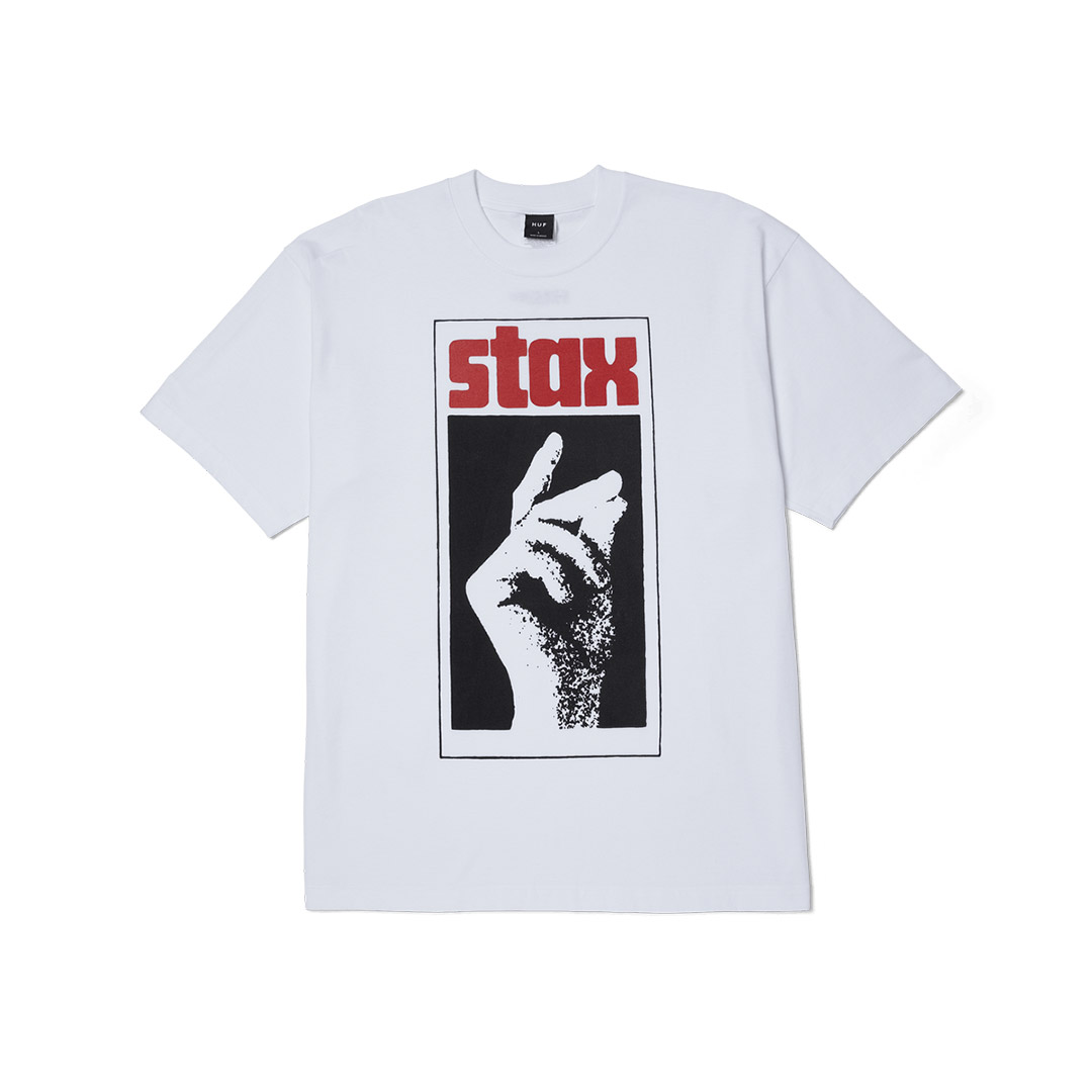 HUF STAX SNAP S/S TEE TS02407-WHITE Λευκό