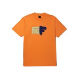 HUF UPSIDE DOWNTOWN S/S TEE TS02173-TNGRN Πορτοκαλί Εικόνα 