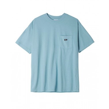 OBEY TIMELESS RECYCLED POCKET TEE SS 131080319-TUR Τιρκουάζ