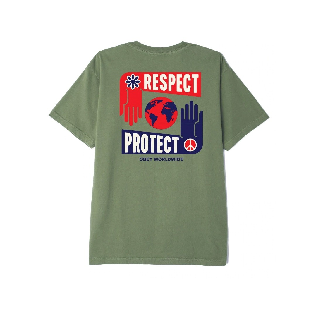 OBEY RESPECT PROTECT 163003089-WAVELITE Πράσινο