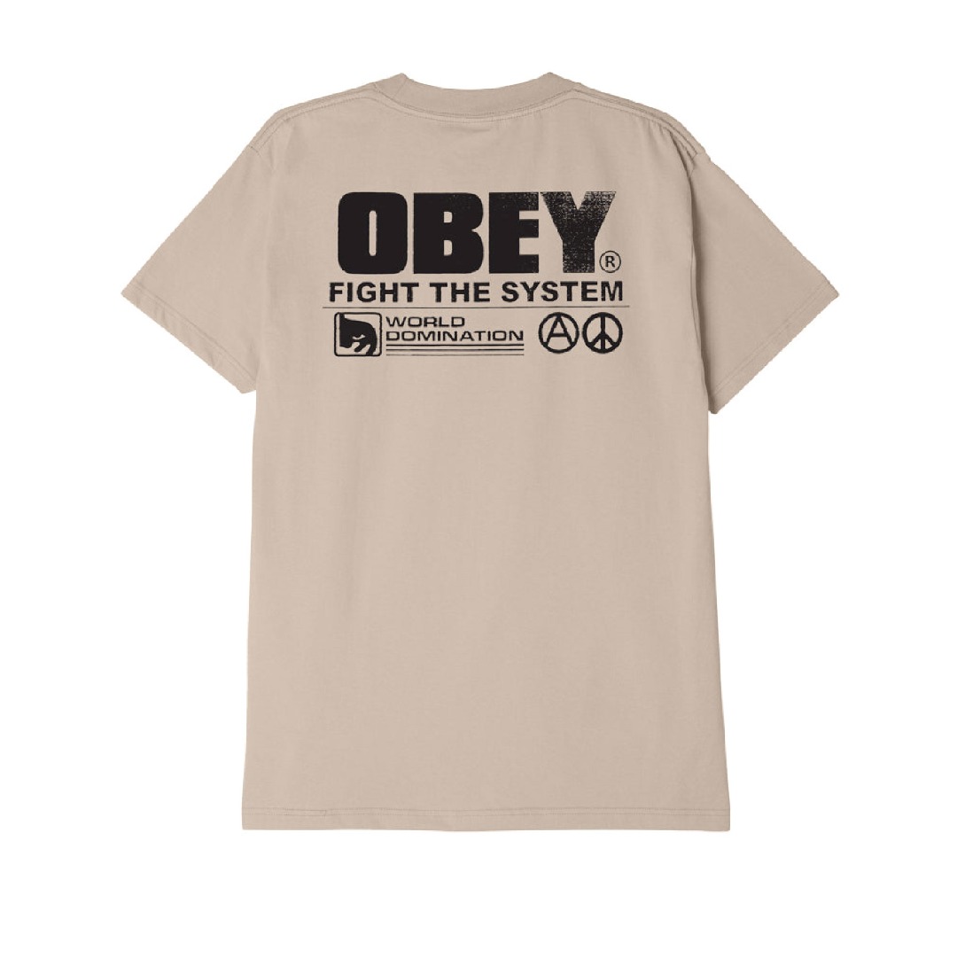 OBEY FIGHT THE SYSTEM 165263599-SAN Μπέζ