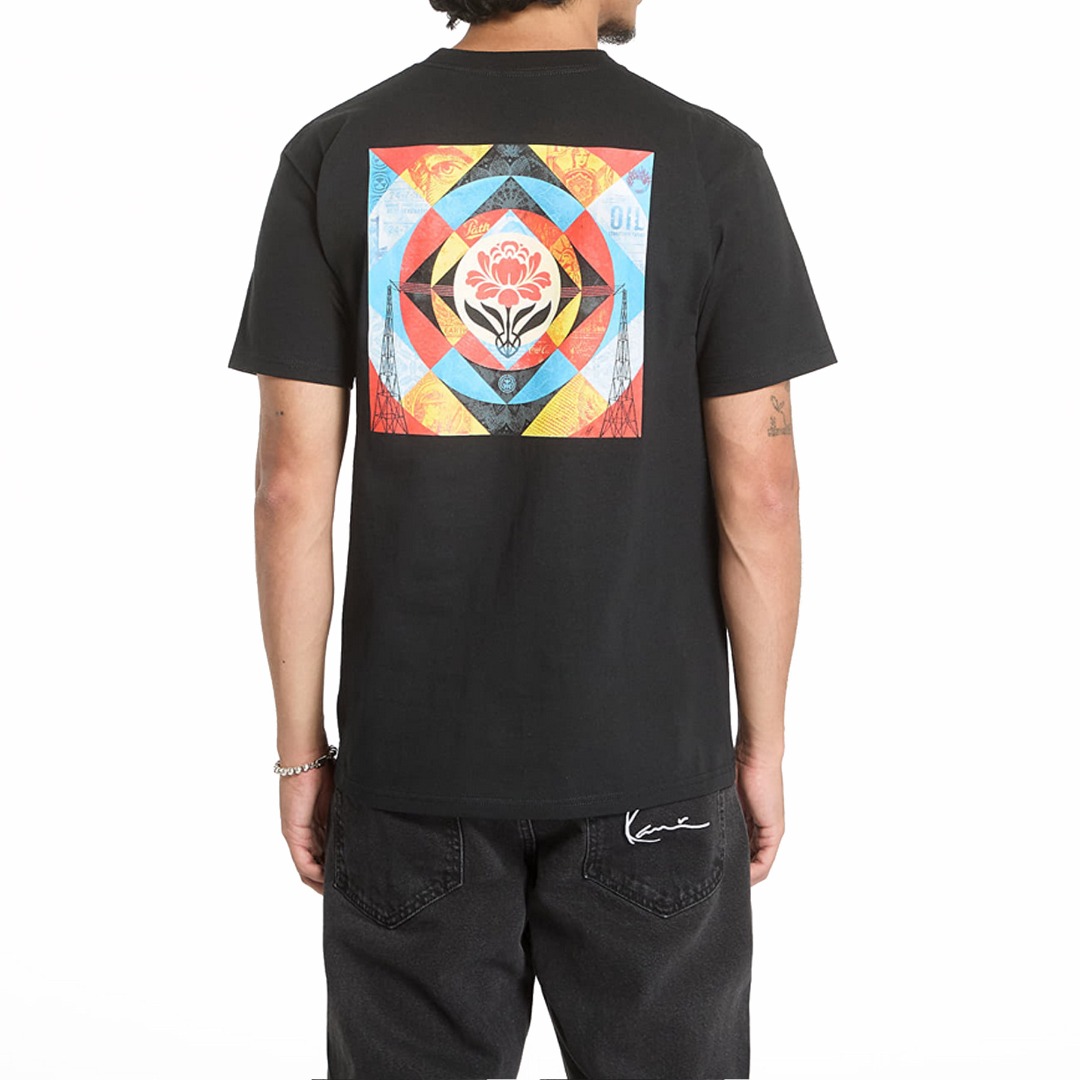 OBEY GEOMETRIC POWER CANVAS 165263938-BLK Μαύρο