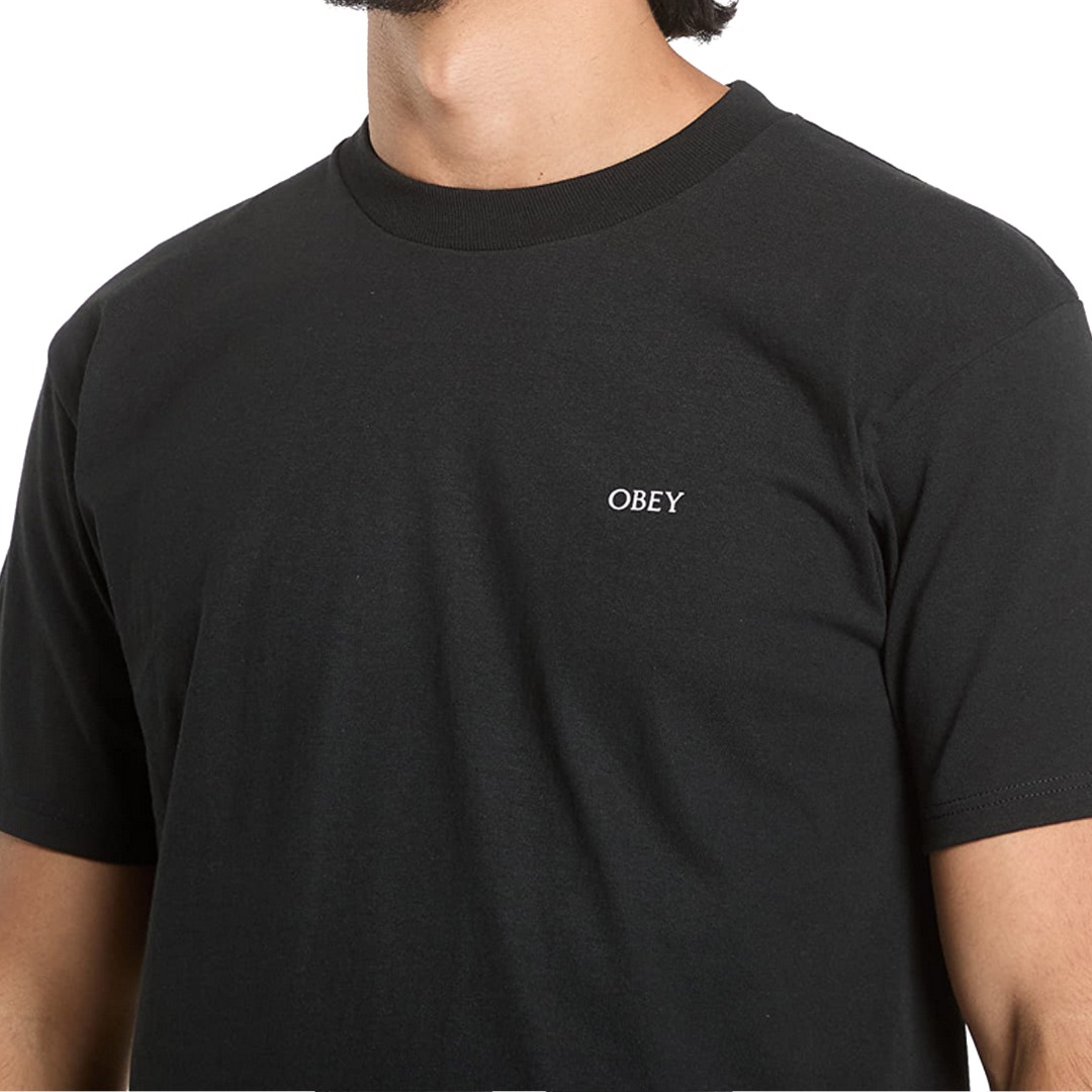 OBEY GEOMETRIC POWER CANVAS 165263938-BLK Μαύρο