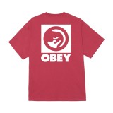OBEY BOLD EYE TEE 165264051-MIR Crimson Image 0