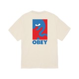 OBEY CROPPED ICON 165264064-CRM Beige Image 0