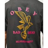 OBEY BAD IDEAS EAGLE TEE 165264268-VBL Black Image 1