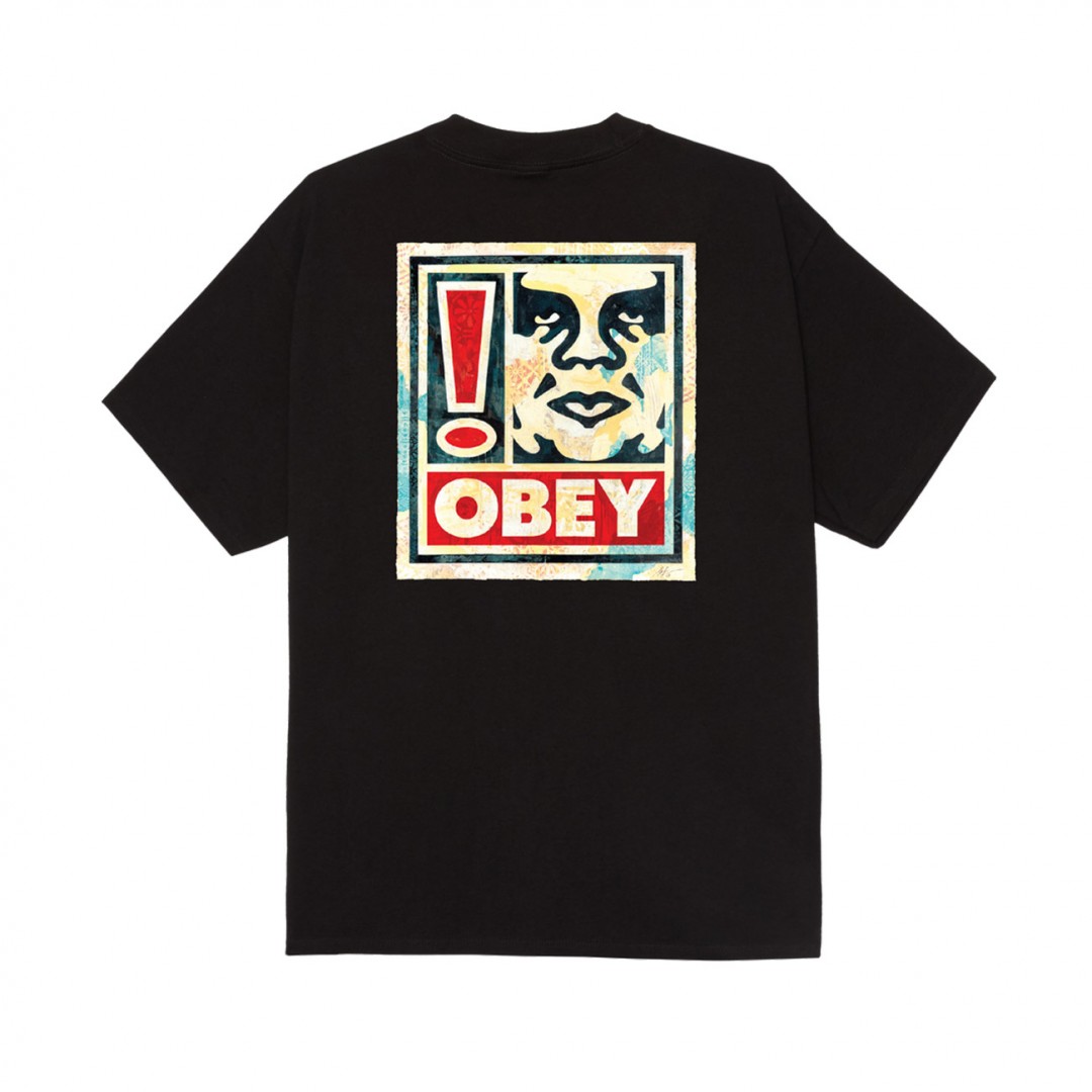 OBEY EXCLAMATION TEE 165264328-BLK Black