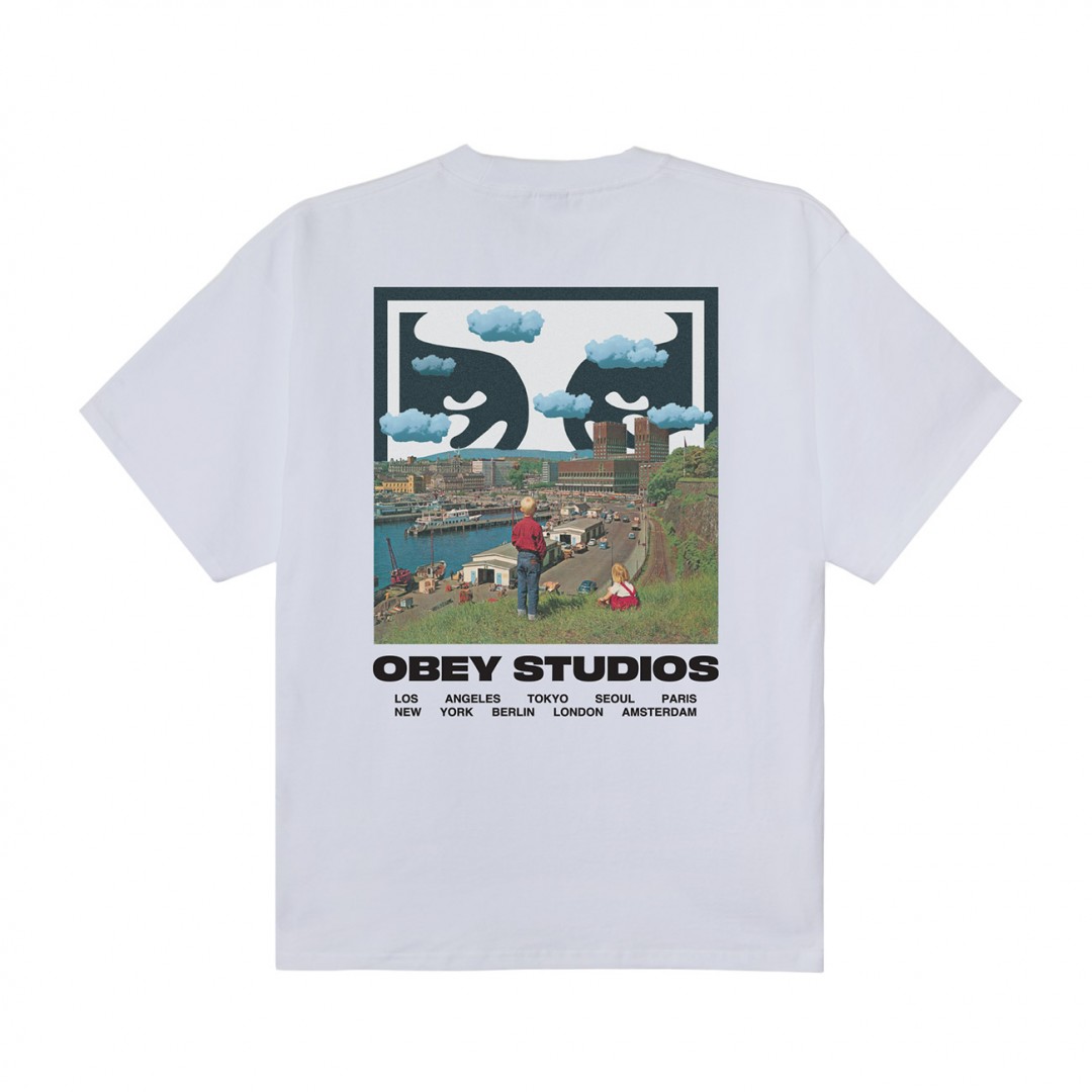 OBEY SKY FACE TEE 168024320-WHT Λευκό