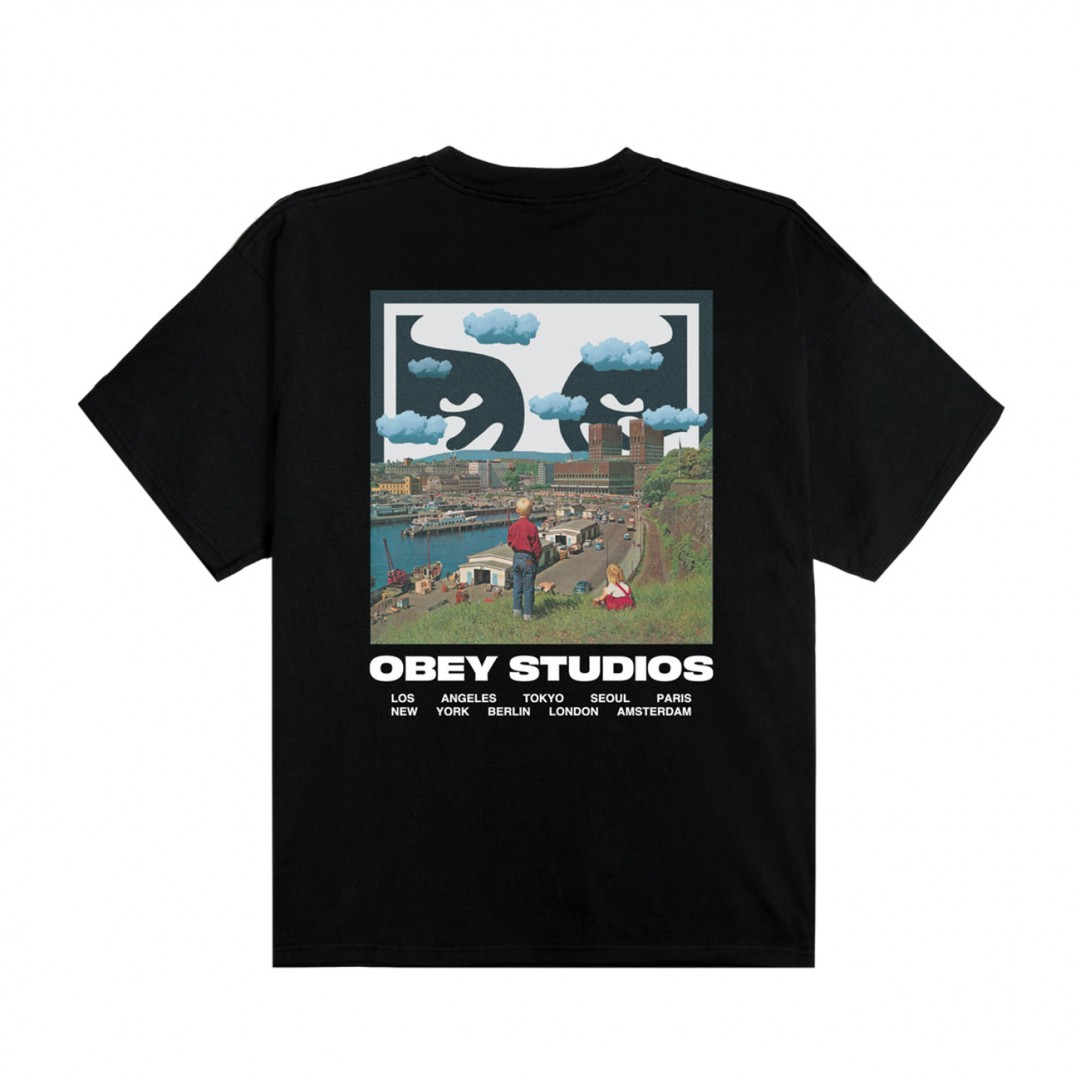 OBEY SKY FACE TEE 168024320-BLK Μαύρο