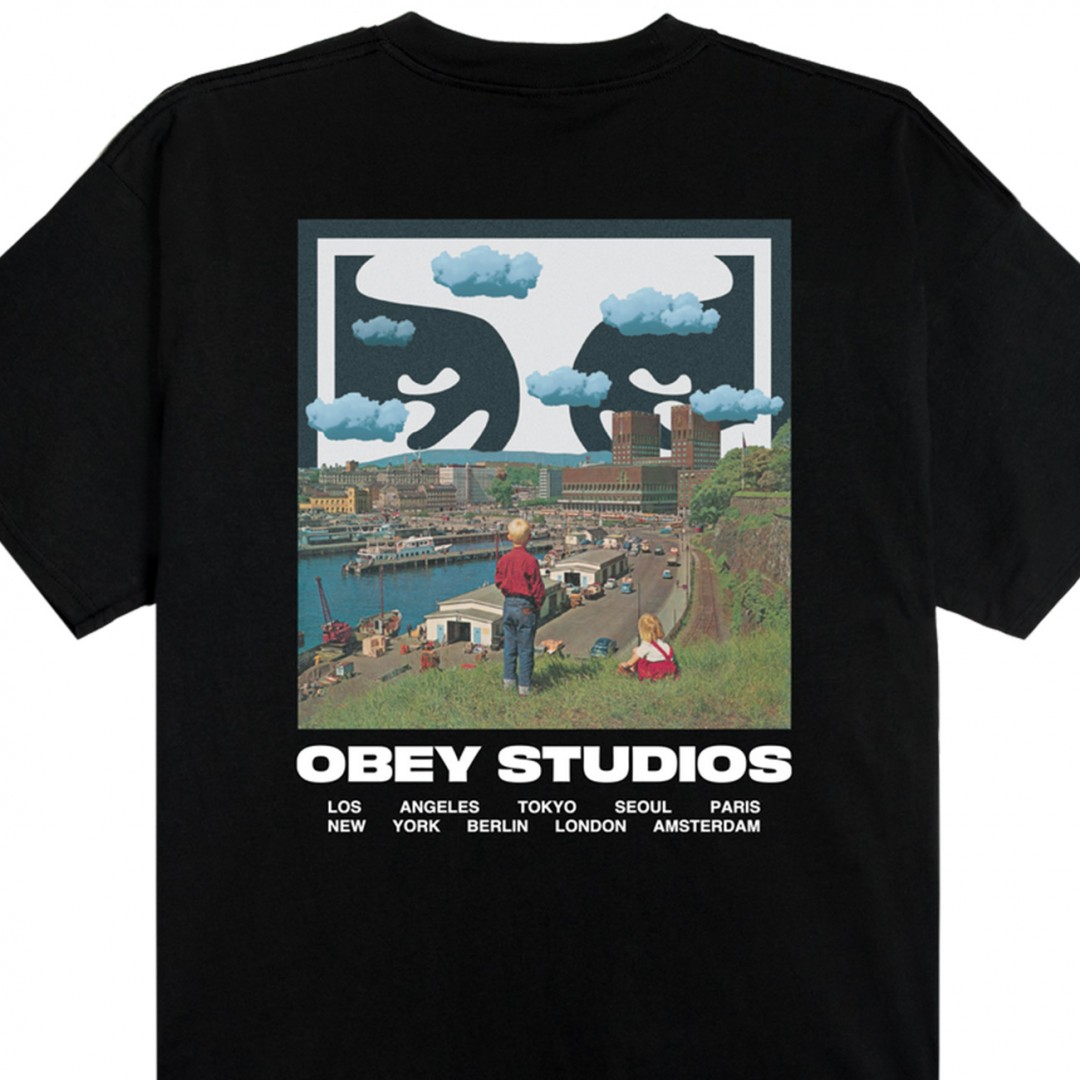 OBEY SKY FACE TEE 168024320-BLK Μαύρο