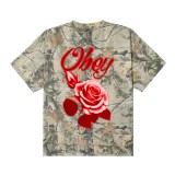 OBEY AIRBRUSHED ROSE TEE 168024324-CAM Colorful Image 0