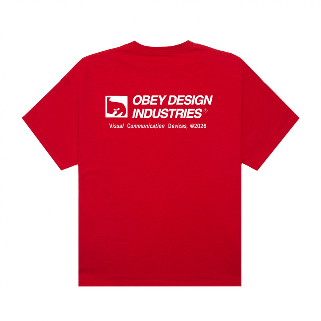 OBEY DEVICES TEE 167924326-FYR Red