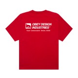 OBEY DEVICES TEE 167924326-FYR Red Image 0