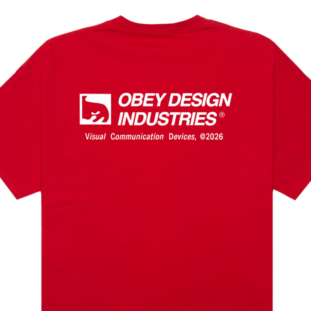 OBEY DEVICES TEE 167924326-FYR Red