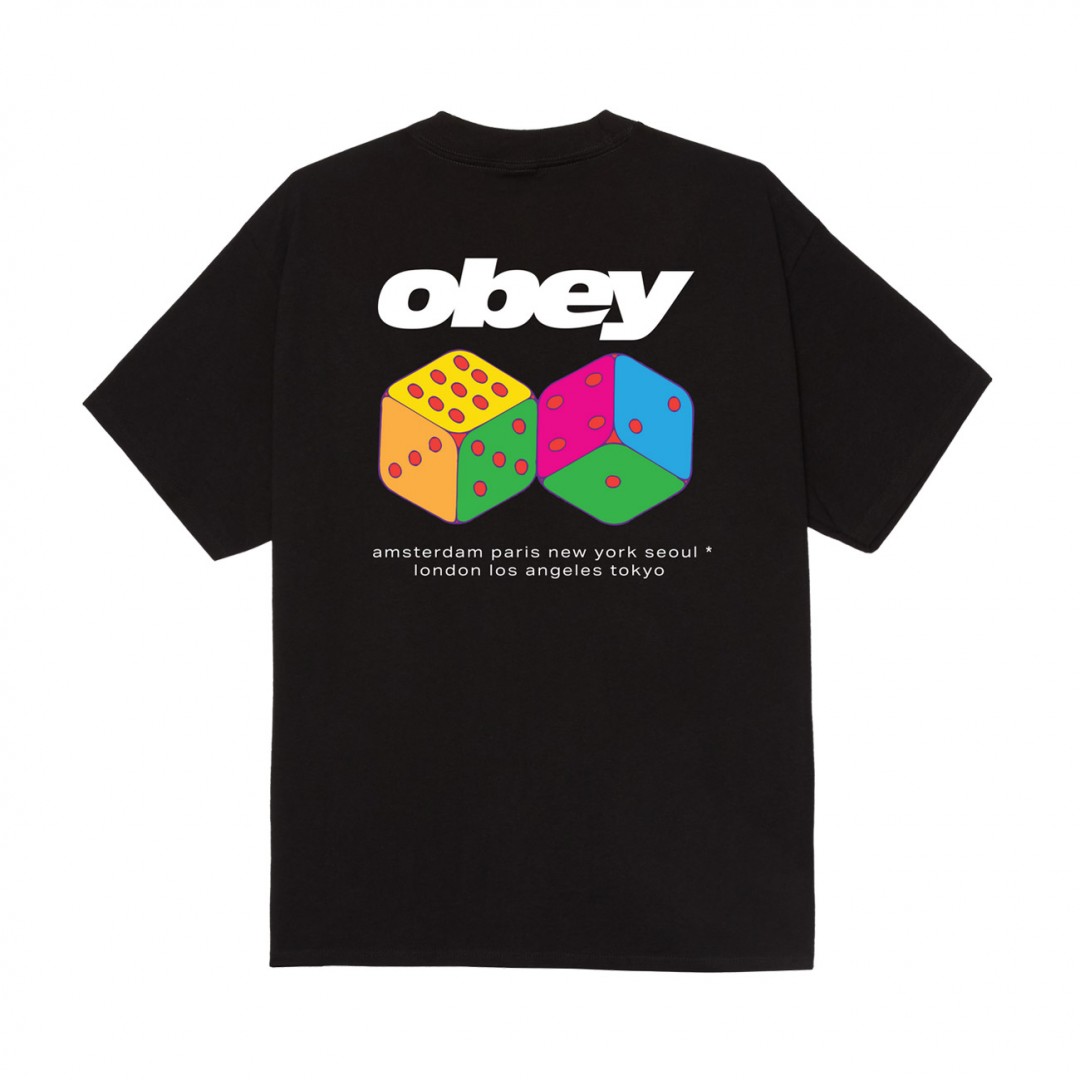 OBEY DICE TEE 165264348-BLK Μαύρο