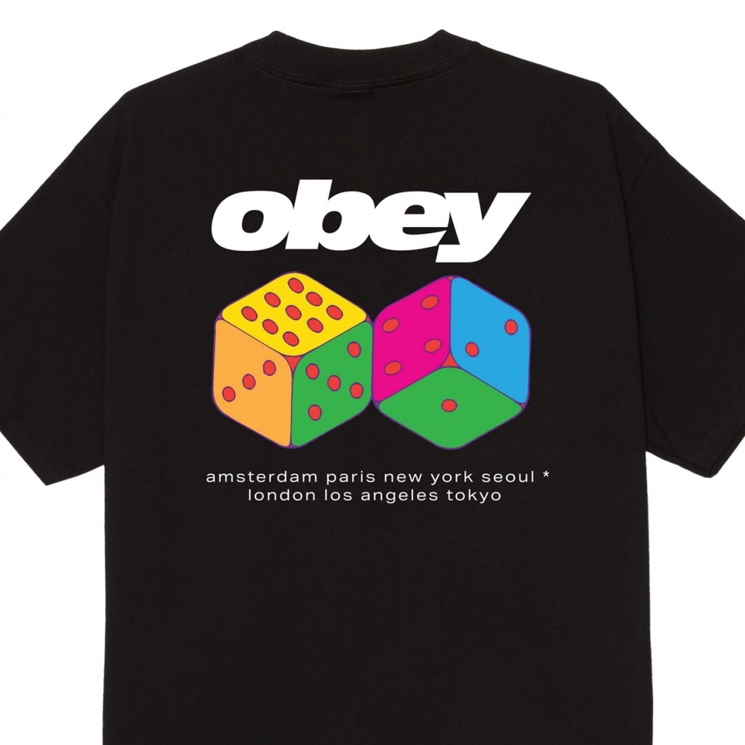 OBEY DICE TEE 165264348-BLK Μαύρο