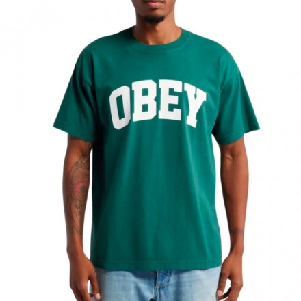 OBEY COLLEGIATE TEE 166913941-RFR Green