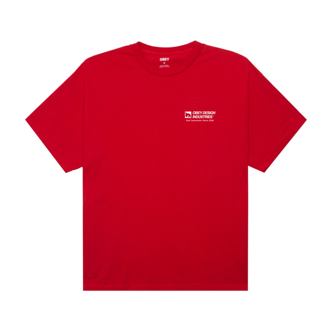 OBEY DEVICES TEE 167924326-FYR Red