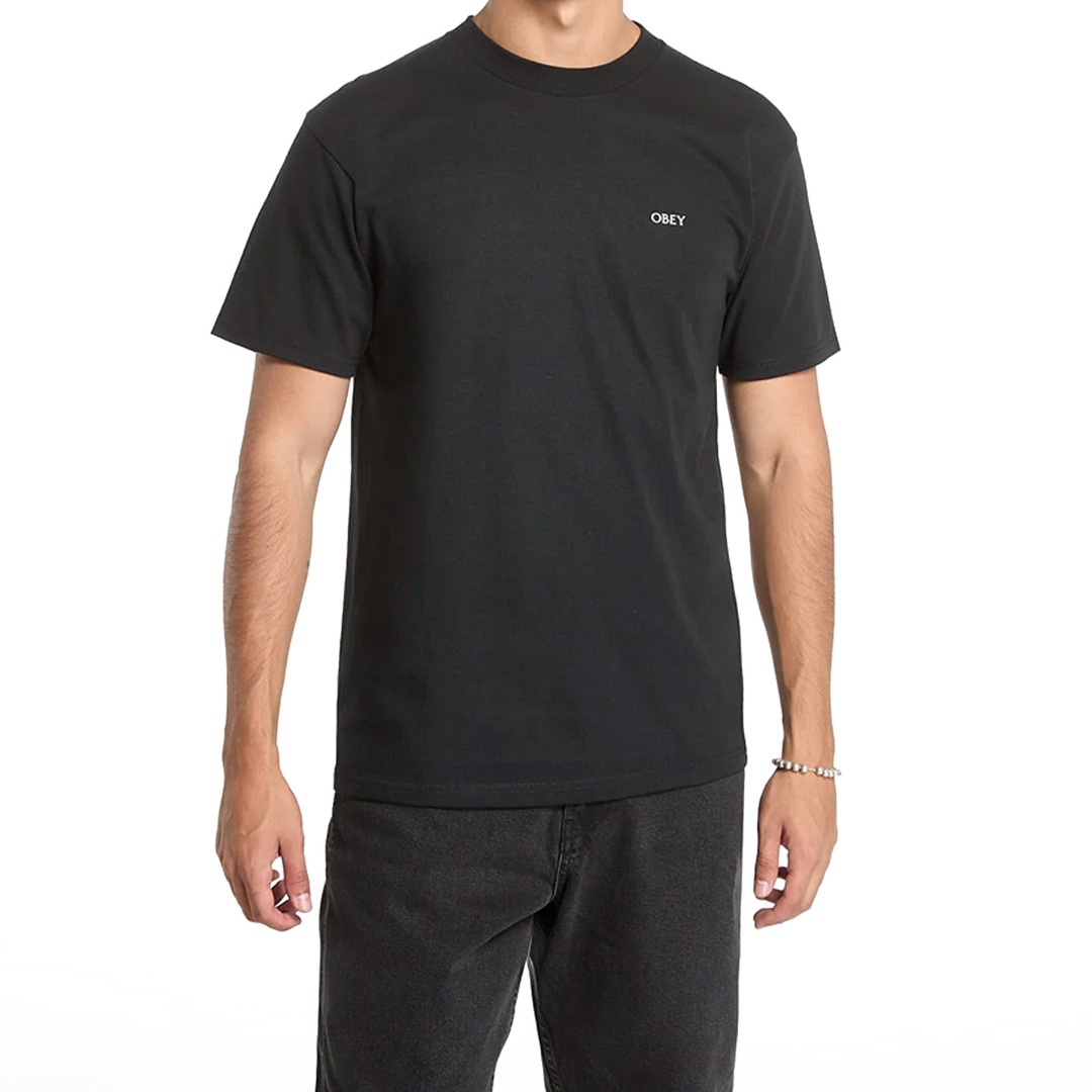 OBEY GEOMETRIC POWER CANVAS 165263938-BLK Μαύρο