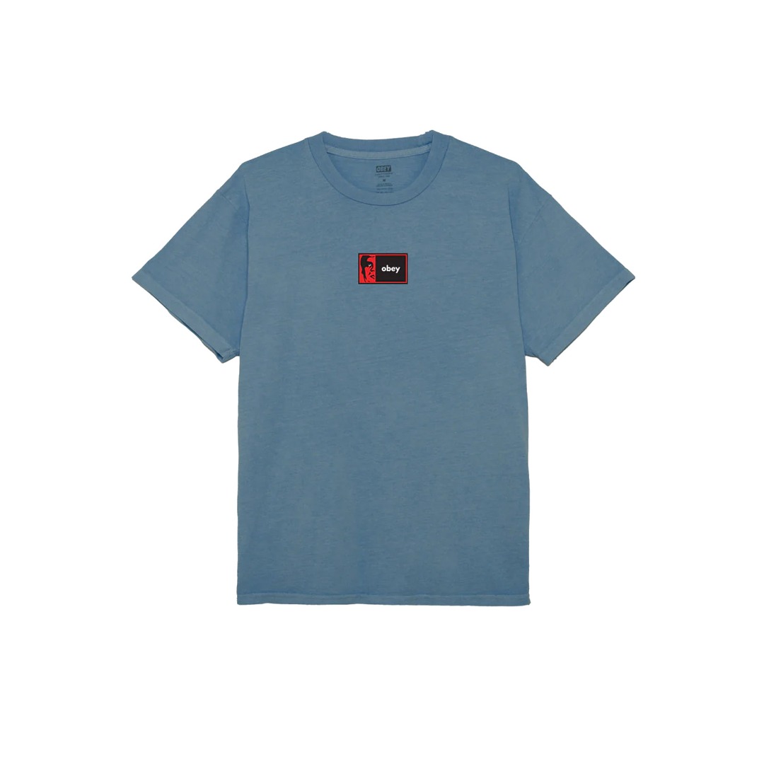 OBEY HALF ICON CLASSIC PIGMENT TEE 163813694-COE Blue