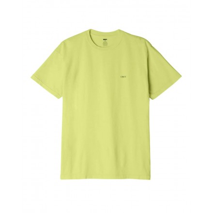 OBEY TORN ICON FACE ORGANIC TEE 163003406-CEL Λαχανί