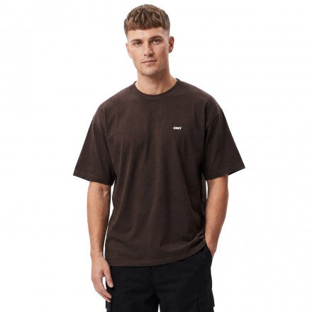 OBEY VISUAL STUDIES TEE 165264136-JVA Brown