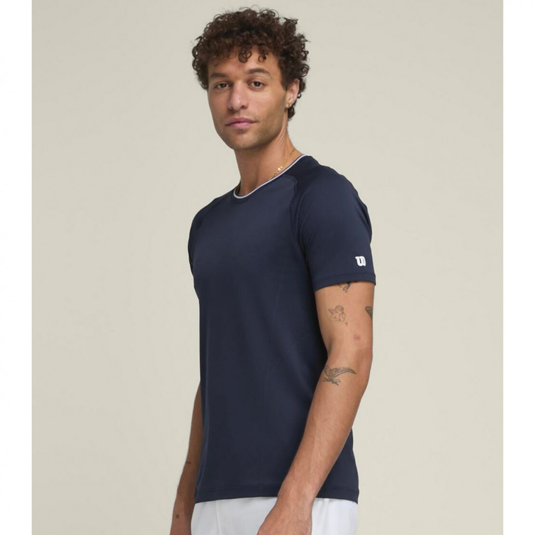WILSON M TEAM SEAMLESS CREW WM00282411DBC-NAVY Blue