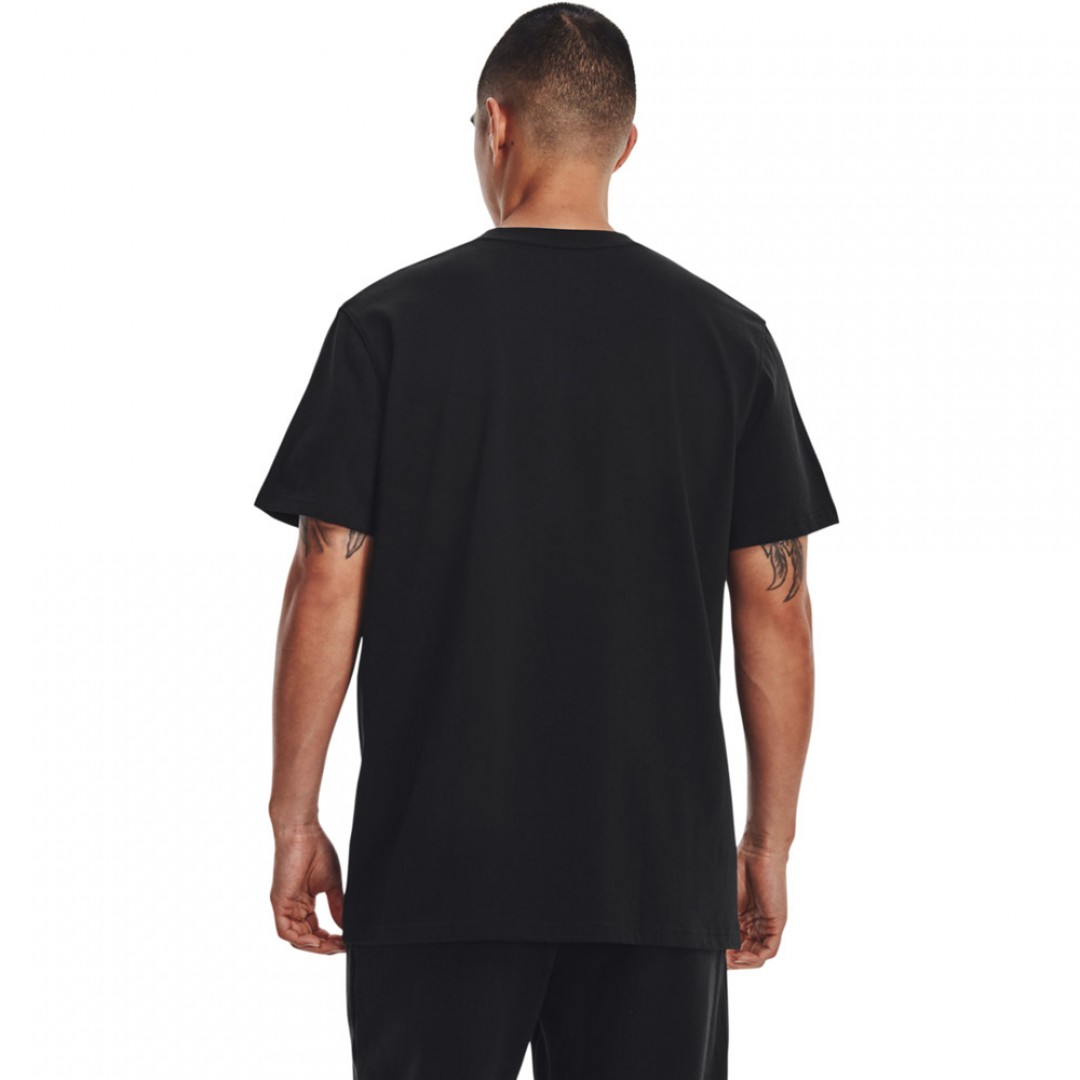 UNDER ARMOUR M LOGO EMB HEAVYWEIGHT SS 1373997-001 Μαύρο