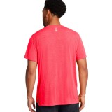 UNDER ARMOUR LAUNCH CAMO SHORTSLEEVE 1386681-713 Red Image 0