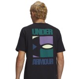 UNDER ARMOUR M BLOCK LOGO SS 6009250-001 Black Image 1