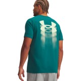 UNDER ARMOUR M BLUR LOGO SS 6009245-338 Πετρόλ Εικόνα 0