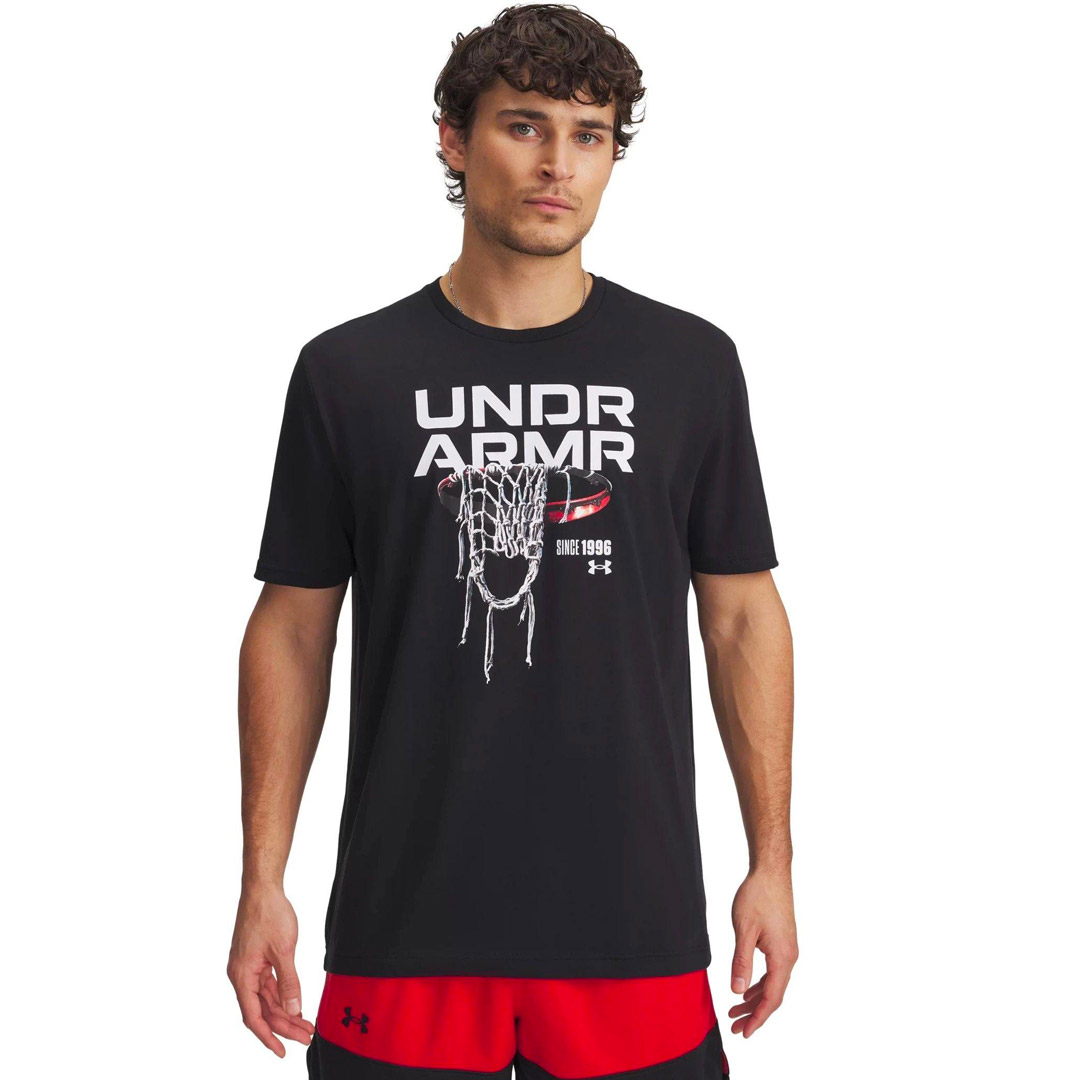 UNDER ARMOUR M 60/40S HOOPS NET SS 1390188-001 Μαύρο