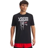 UNDER ARMOUR M 60/40S HOOPS NET SS 1390188-001 Μαύρο Εικόνα 