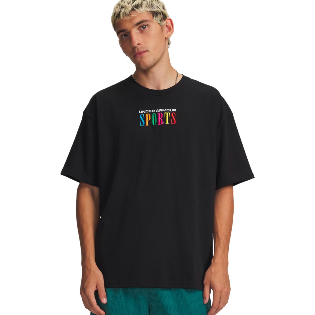 UNDER ARMOUR M HWT SPORTS SS 6009268-008 Μαύρο