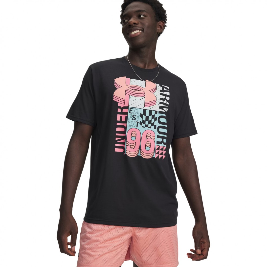UNDER ARMOUR M LOGO COLLAGE SS 6009244-001 Black