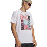 UNDER ARMOUR M LOGO COLLAGE SS 6009244-100 White Image 