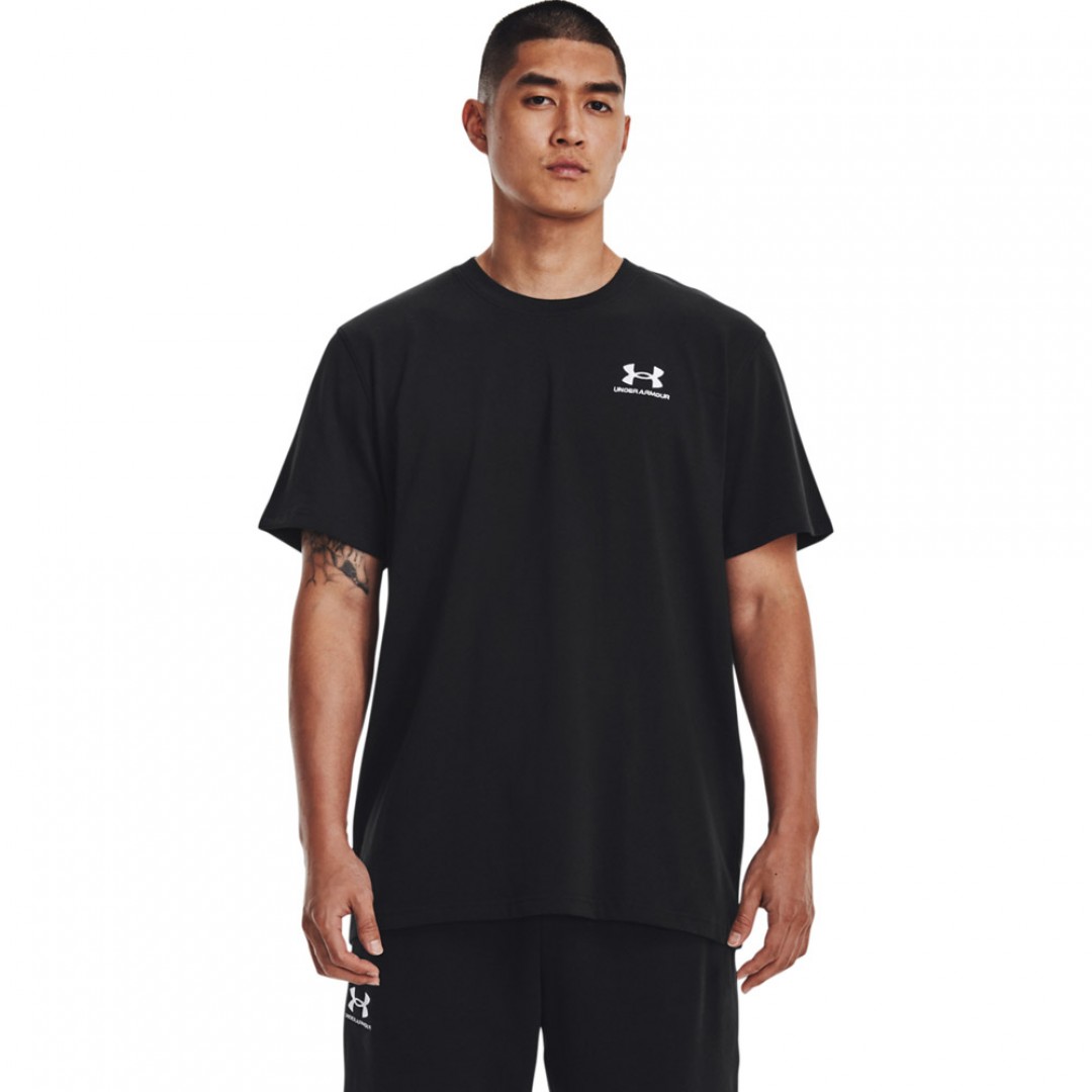 UNDER ARMOUR M LOGO EMB HEAVYWEIGHT SS 1373997-001 Μαύρο