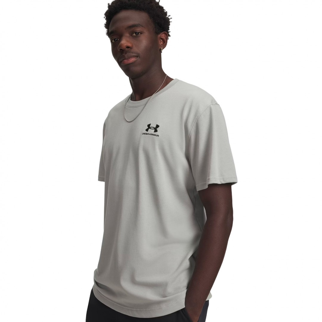 UNDER ARMOUR M LOGO EMB HEAVYWEIGHT SS 1373997-069 Ανθρακί